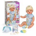 BABY born Lukas (Little Baby Boy) - 36 cm large Baby Doll - 7 Functions incl. Accessories & Romper - Works completely without batteries - Suitable for toddlers from 1 year