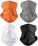 PAROPKAR Neck Gaiter Bandana Hijab Tube Face Mask: Sun/Dust Protection Breathable Outdoor Headwear Balaclavas Cover Scarf Gator Cover Headwrap for Men Women (Black)
