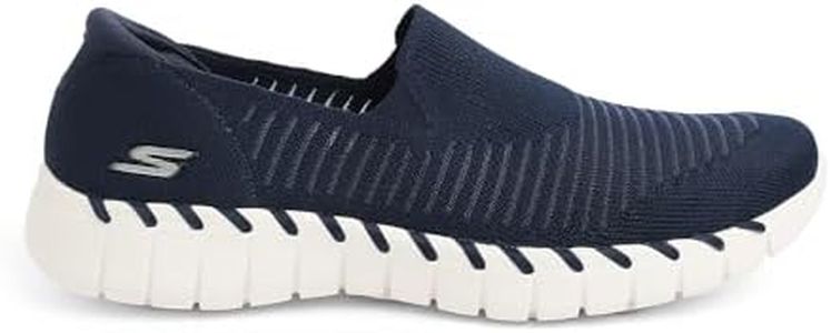 Skechers Womens Go Walk Smart 2 - Cherlin Walking Shoes Vegan Air-Cooled GOGA Mat Cushioned Comfort Insole Navy - 6 UK (124334)