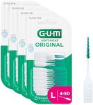GUM Soft-Picks Original Interdental Cleaners | Teeth Cleaning and Plaque Removal | 4 x 50 Pieces (Size L: ISO 2 - ISO 3-5, 1.1-1.8 mm)