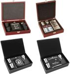 Personalized Flask with Gift Box, E