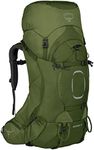 Osprey Aether 55 Men's Backpacking Pack Garlic Mustard Green - S/M