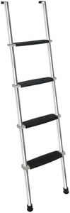OUTPRIZE 57" RV Bunk Ladder, 4 Wide Step Aluminum Camper Bunk Bed Ladder with Anti-Slip Rubber Foot Pads, Sliver
