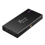 j5create 4K Game Video Capture Card with PD 60W Pass-Through Charging, Stream And Record 4K Video on PS5, PS4, Xbox, Switch, work with OBS, Twitch, YouTube (JVA14)