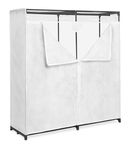 Whitmor Extra Wide Clothes Closet, White, 60 Inch