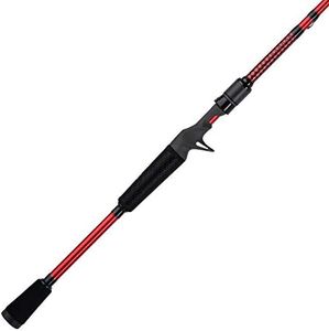 Ugly Stik 7’ Carbon Casting Rod, One Piece Casting Rod, 8-17lb Line Rating, Medium Rod Power, Fast Action, 1/4-5/8 oz. Lure Rating, Red