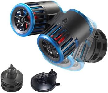 Carefree Fish Magnetic 2 Heads Aquarium Wave Maker 25W 5400Gph Quiet and Strong Powerhead Submersible Water Circulation Pump 360° Adjustable for Freshwater and Saltwater
