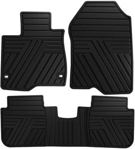 Floor Mats Fit for 2023-2026 Honda CRV (Include Hybrid) - Custom Fit All Weather Protection Heavy Duty Anti-Slip Car Mats for CR-V, 1st & 2nd Row, Black