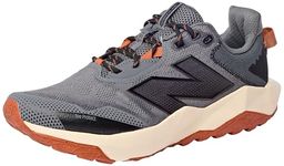 New Balance Men's DynaSoft Nitrel V6 Trail Running Shoe, Castlerock/Black/Sienna, 9 M