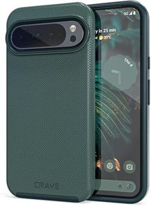 Crave Dual Guard for Google Pixel 9 Pro XL Case, Shockproof Protection Dual Layer Case for Google Pixel 9 Pro XL - Forest Green