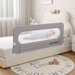 Toddler Bed Rails for Baby, 60in Foldable Bed Rail for Toddlers, Portable Baby Bed Rails Guard Bumper for Twin, Queen, King, Full Size Beds