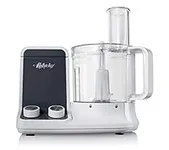 NutriChef Food Processor 2 Liter Capacity - Multipurpose & Ultra Quiet Motor - Includes 6 Attachment Blades & Silicone Feet to Prevent Slippage - 12 Cup Capacity - Pre-Set Speed For Easy Use
