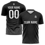 vients Custom Soccer Jersey Kids Adults Personalized Soccer T-Shirts with Team Name Number Logo (Gray)