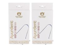 Maharishi Ayurveda Ayurdent Tongue Cleaner for Kids Ages 10+ and Adults - Premium Ayurvedic Silver Oral Hygiene Tongue Scraper Tool for Effective Bacteria & Plaque Removal (Pack of 2)