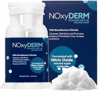 Premium Wound Care Treatment | Advanced Antiseptic Foam for Minor Cuts, Scrapes, and Burns | Formulated with Nitric Oxide | Recover and Reduced Scar Appearance | 3.4oz | NOxyDERM