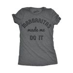 Margaritas Made Me Do It Funny Drinking Mardi Gras Tshirt for Woman Funny Womens T Shirts Cinco De Mayo T Shirt for Women Funny Drinking T Shirt Women's Dark Grey L