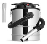 VonHaus 15L Ash Vacuum Cleaner – 1000w Home or Workshop Hoover – Industrial Vacuum Cleaner – Ash Dust Collector w/ 1.25m Hose for Fireplaces, Grills, BBQ’s, Fire Pits, Stoves, Log Burners & Chimineas