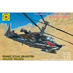 Russian Helicopters Model Kit 1:72 Scale - Kamov Ka-50 Black Shark Hokum A Attacks Helicopter Gunship - Military Miniature Model to Build Assembly Instructions in Russian Language