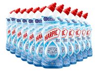 Harpic Active Fresh Toilet Cleaning Gel, Marine Splash, Pack 12 x 750 ml, Infused with Essential Oils, Kills 99.9% of Bacteria, Toilet Cleaner