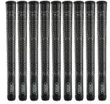 Winn Grips 62DT-JBK Dri-Tac 2.0 series Advance Polymer Technology, 9 Piece Golf Grip Bundle-Midsize (+1/16")