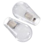 uxcell Ellipse Oval Joystick Head Rocker Ball Top Handle Arcade Game Replacement White 2pcs