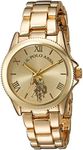 Accutime U.S. Polo Assn. Women's USC40043 Analog Display Analog Quartz Gold Watch