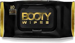 Booty Wipes for Men - 80 Flushable Wipes for Adults - Wet Wipes for Men - pH Balanced and Infused with Vitamin-E and Aloe - Male Toilet Wipes - Flushable Safe