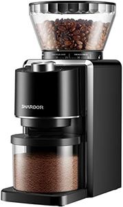 SHARDOR Conical Burr Coffee Grinder Adjustable Automatic Burr Mill with 35 Precise Grind Setting for 2-12 Cup, Black