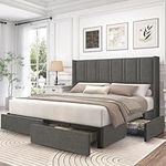 LARMACE King Size Upholstered Bed F