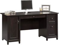 Pemberly Row Contemporary Computer Desk in Estate Black