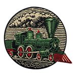 Round Iron-on Railway Train Patch | Children, Locomotive Embroidery Patch, Boys Iron on Patches, Patch, ironable Patch, Badges Finally Home