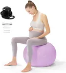 YOTTOY Pregnancy Birthing Ball, 1.8mm Thick Yoga Ball for Prenatal Exercise & Labor Preparation, Includes Pump