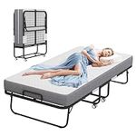RAOGIE Folding Bed with Mattress,Po