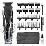 Wahl Aqua Blade Stubble & Beard Trimmer, Trimmers for Men, Stubble Trimmers, Male Grooming Set, Close Cutting, Fully Washable, Suitable for Wet/Dry Use, Beard Care