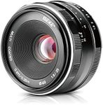 Meike 25mm F1.8 APS-C Large Aperture Wide Angle Lens Manual Focus Lens Compatible with Sony E Mount Mirrorless Cameras NEX 3 3N 5 NEX 5T NEX 6 7 A6400 A5000 A5100 A6000 A6100 A6300 A6500 A6600 A6700