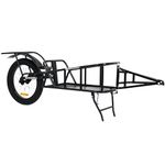 Bakcou | Hunting Cargo eBike Trailer - Single Wheel, Mule/Storm Compatible, 50-90lbs Capacity, 20" Fat Tire, All-Terrain Design. Ideal for Off-Road Adventures. Kickstand, Canvas Liner, Fender Included