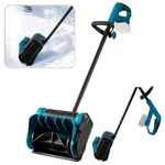 Roadtime Cordless Snow Shovel for Makita 18V Battery(NO Battery),Brushless Snow Blower, 45° Adjustable Direction, 30CM Clearing Width, 8 M Throwing Distance, 1.3M Snow Thrower for Patios, Walkways