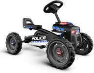 BERG Pedal Car Buzzy Police with soundbox | Pedal Go Kart, Ride On Toys for unisex, Ride on Toys, Outdoor Toys, Beats Every Tricycle, Adaptable to Body Length, Go Cart for Ages 2-5 Years