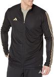 adidas Men's Tall Size Tiro Reflective Training Jacket, Black/Reflective Gold, Medium