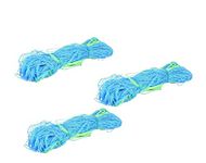 YUVAGREEN Plant Climbing net, Creeper Plant Support Fabric Net for Agriculture and Gardening, (10 Feet X 5 Feet, 3 Mtrs X 1.5 Mtrs, Blue) - Pack of 3