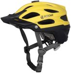 Bosoar Mountain Bike Helmet,Adult Cycling Helmet with Camera Mount and Detachable Visor for Men Women Youth,Suggested Fit 55-61 Cm (Chrome Yellow)