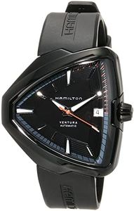 Hamilton Ventura Elvis80 Automatic Black Dial Black PVD Mens Watch H24585331