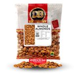 Almonds 1KG Whole raw, 100% Raw Whole Almonds, Premium Quality Almonds, Source of Protein and Fiber, Ideal for Keto & Paleo, Natural Whole Almonds