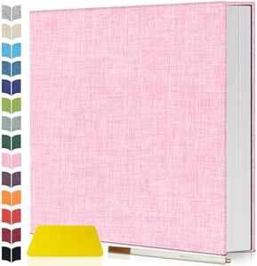 Artfeel Photo Album Self Adhesive Scrapbook,60 Pages Large Photo Book for 4x6,5x7,8x10 Pictures,DIY Album for Baby Wedding Family Travel Birthday,with Metallic Pen and Scraper