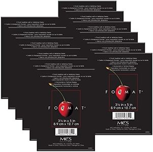 MCS Format Frame, Black, 3.5 x 5 in, 12 pk