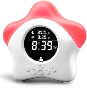 Stay-in-Bed Clock for Kids - Toddler Sleep Training Clock, Night Light & Alarm Clock