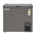 VOLTAS 205 L Single Door White and Grey Hard Top Deep Freezer, CVF205 SA2-P-PL