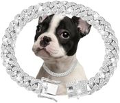 Silver Dog Chain Collar Diamond Cub