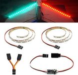 elechawk Remote Controlled LED Light Strip for RC Fixed Wing Airplane Flying Wing Plane AR Wing Drone Model Car Truck