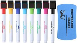 Mr. Pen- Magnetic Dry Erase Markers, 8 Pack with 1 Dry Erase Eraser, Magnet, Dry Erase Magnetic Markers, Dry Erase Pens Fine Tip, Fine Tip Dry Erase